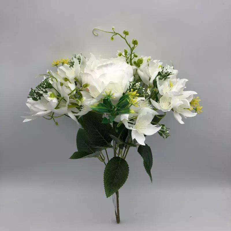 Flori Buchet Faux PEON cu Lily