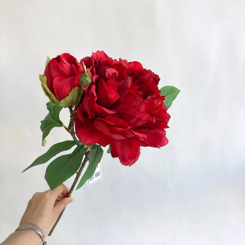Flori de bujor artificial de mătase